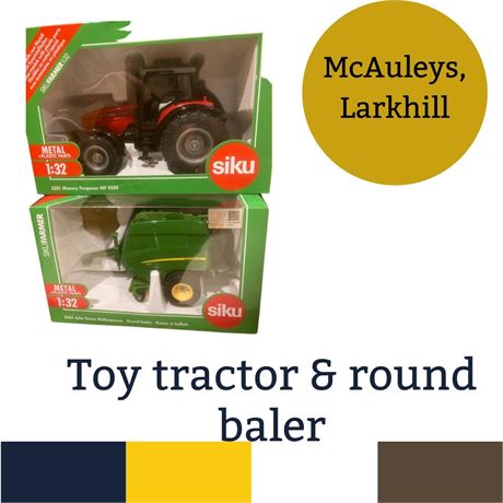 Toy Tractor & Round Baler