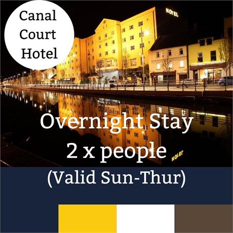 Overnight stay for 2 at Canal Court Hotel