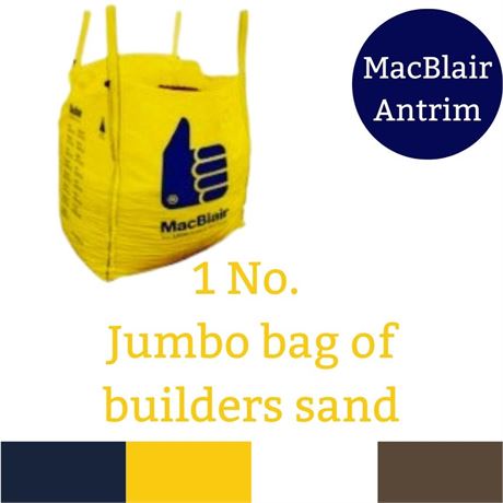 Jumbo bag of builders sand