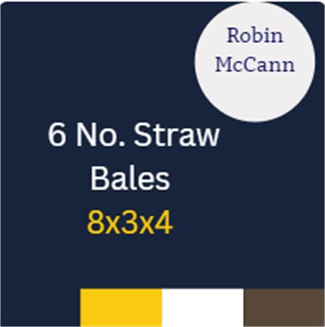 6 x Straw Bales